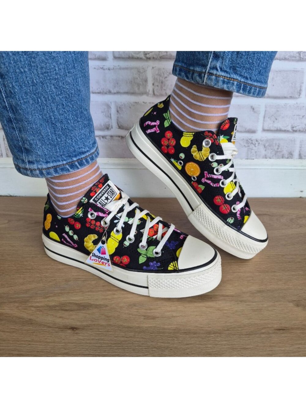 ⭐Converse Lift Platform Market Essentials 10 Women's shoes Sneaker Black A16112C